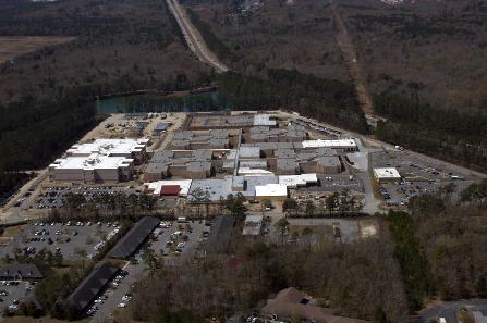Aerial view of the detention cetner.